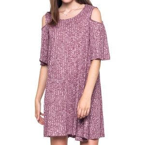 CUTOUT SWEATER DRESS